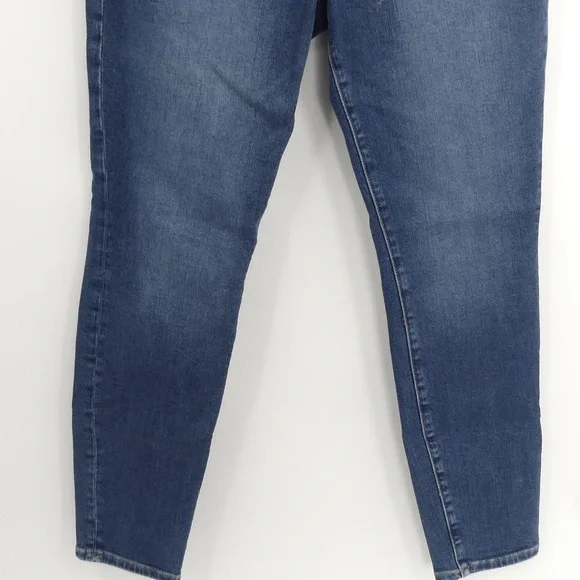 Good American Ankle Jeans Women's 14/32 Blue Skinny Stretch Denim 5-Pocket - Picture 3 of 7